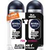 NIVEA MEN Antitraspirante originale in bianco e nero, 2 x 50 ml