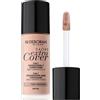 Deborah Fondotinta 24ORE Extra Cover N.01 Fair SPF20, ad Altissima Coprenza e Lunga Tenuta, applicatore di precisione per uso correttore