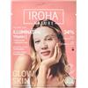 IROHA NATURE - Maschera Viso Illuminante e Idratante con Vitamina C Pura e Acido Ialuronico | Illumina e Idrata | Risultati Istantanei in 15 Minuti | Maschera 100% Biodegradabile