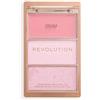 Revolution Beauty London Revolution Highlight Icon Palette, Trio Crema, Polvere e Shimmer, Pigmento Modulabile per Illuminare con Facilità, Pink Posse, 2.8g