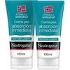 Neutrogena Formula Norvegese, Crema piedi, Lozione ad assorbimento immediato 2x100 ml