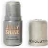 Revolution Beauty London Revolution Jelly Shine Highlight Stick, illuminante per occhi, viso e corpo, formula in gel con effetto perlato, Vegan & Cruelty-Free, Silver Moonlight