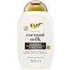 OGX Shampoo Nourishing + Coconut Milk idratante con Latte e Olio di Cocco, Shampoo capelli secchi con effetto districante per capelli morbidi, luminosi e sani, 385 ml
