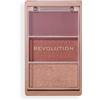 Revolution Beauty London Revolution, Blush Icon Palette, Blush in Crema & Polvere Compatta, Alta Pigmentazione, Palette Viso, Vegano & Cruelty-Free, 3 Tonalità, Aura Points Rose