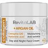 RevitaLAB Day and Night Collagen Anti-Aging Moisturizer, Enriched with Hyaluronic Acid, Q10, Argan Oil, and a UVA/UVB Filter for Ages 40 - 55, 50 ml