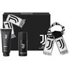 JUVENTUS | Confezione Regalo Uomo, Deodorante 150 ml + Docciaschiuma 200 ml + Sciarpa