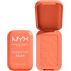 NYX Professional Makeup Blush in Polvere, Per un Look Fresco e Colorato, Arricchito con Burro di Mango, Mandorle e Karitè, Sfumabile, Buttermelt, Tonalità: Sooner The Butta, 5 g