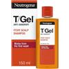 Neutrogena T/Gel Shampoo Antiforfora Prurito al Cuoio Capelluto, Shampoo uomo per capelli e cute secca con Acido salicilico e Piroctone Olamina, Trattamento anti-forfora delicato e senza alcol, 150 ml