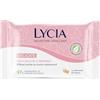 Lycia, Salviette Struccanti per Pelle Secca e Sensibile con Prebiotico e Latte d'Avena, Eco Tessuto Doppia Azione Biodegradabile, Formula Idratante, Protezione della Barriera Cutanea, 20 pezzi