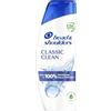 Head & Shoulders Classic Clean Shampoo Antiforfora 250ml per Uso Quotidiano. Fino al 100% Protezione dalla Forfora. Clinicamente Testato. Per Tutti i Tipi di Cute e Capelli. Sensazione di Freschezza