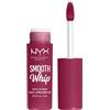 NYX Professional Makeup Rossetto Liquido, Tinta Labbra Matte, Tonalità Ultra-Vibranti, Con Burro di Karité e Burro di Cacao, Smooth Whip, Tonalità: Fuzzy Slippers