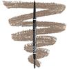 NYX Professional Makeup Matita per Sopracciglia a doppia terminazione, Punta Sottile e Scovolino, Formula Vegana, Micro Brow Pencil, Tonalità: Ash Blonde