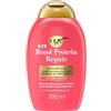 OGX Bond Protein Repair Shampoo Ristrutturante Ripara & Protegge, 385 ml | Deterge, idrata, e ricostruisce, Per capelli secchi e danneggiati, Con Bond Protein Complex e Agenti Idratanti, Senza solfati