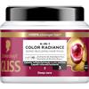 Gliss Schwarzkopf Gliss 4-in-1 Color Radiance Maschera Bond-Building per Capelli 400ml, Maschera capelli con HAPTIQ System ed Estratto di Mirtillo Rosso, Trattamento capelli colorati e schiariti