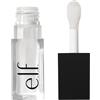 e.l.f. Glow Reviver Lip Oil, olio labbra nutriente colorato per un finish super lucido, infuso con olio di jojoba, prodotto vegano e non testato sugli animali, Crystal Clear