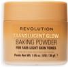 Revolution Beauty London Revolution Translucent Glow Loose Baking Powder, Cipria Libera Fissante con Luminosità per un Incarnato Radioso, No Effetto Gesso, Fair to Light, 30g
