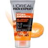 L'Oreal Paris Men Expert Detergente Viso Energizzante in Gel Hydra Energetic, Deterge, Energizza, Risveglia Immediatamente la Pelle, con Estratto di Guaranà e Vitamina C, 100 ml