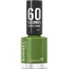 Rimmel London Rimmel 60 Seconds Super Shine Smalto, Smalto asciugatura rapida, Colore vibrante, A lunga tenuta, 8 ml, 880 Grassy Fields