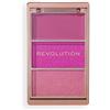 Revolution Beauty London Revolution, Blush Icon Palette, Blush in Crema & Polvere Compatta, Alta Pigmentazione, Palette Viso, Vegano & Cruelty-Free, 3 Tonalità, Hot Pink Flag
