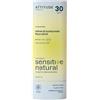 ATTITUDE Mineral Sunscreen Face Stick for Sensitive Skin, SPF 30, EWG Verified, Plastic-Free, Broad Spectrum UVA/UVB Protection with Zinc Oxide, Dermatologically Tested, Vegan, Unscented, 20 g