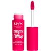 NYX Professional Makeup Rossetto Liquido, Tinta Labbra Matte, Tonalità Ultra-Vibranti, Con Burro di Karité e Burro di Cacao, Smooth Whip, Tonalità: Pushing Cushion