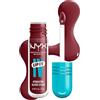 NYX Professional Makeup Gloss e Tinta Labbra Idratante 2in1, Idratazione fino a 12H, Con Vitamina B12 e Magnesio, Lip IV Hydrating Gloss Stain, Tonalità: 08 Drippin' In Rose