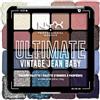 NYX Professional Makeup Palette Ombretti Ad Alta Pigmentazione, Texture Setosa, Finish Matte, Brillante e Metallizzato, 16 Colori, Formula Vegana*, Ultimate Shadow, Vintage Jean Baby