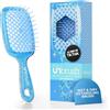 FHI Heat Spazzola Capelli Indolore UNbrush, Adatta a Tutti i Tipi di Capelli, Bagnati o Asciutti - Spazzola Districante per Capelli Ventilata con Setole Antistatiche DuoFlex - Blu Zaffiro