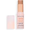 Revolution Beauty London Revolution Skin Silk Glow Tint Stick Fondotinta Leggero - Pelle Luminosa, Nasconde le Imperfezioni e Leviga le Linee Sottili, Tonalità Medium Tan Neutral, 8g