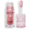 Revolution Beauty London Revolution, Pout Lip Oil - Olio Nutriente Labbra Teinté, Altissima Brillantezza e Finitura Non Appiccicosa, Vegano e Senza Crudeltà, Glamour Rosa Shimmer, 4 ml
