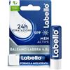 Labello Active For Men 4.8 g, Burrocacao labbra SPF15, Balsamo labbra idratante con burro di karité e oli naturali, Burrocacao protezione solare fondente sulle labbra