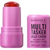 Rimmel London Rimmel Multi-Tasker Jelly Crush Blush e Lip Stain, Profumazione all'anguria, Formula leggera e idratante, 8.5 g, 100 Pink Dash