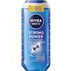 Beiersdorf NIVEA MEN Shampoo Strong Power (250 ml), shampoo rinforzante per uomini con minerali marini, shampoo per capelli contro i capelli senza potenza.