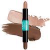 NYX Professional Makeup Stick Highlight e contorno, doppia punta, definizione e lucentezza, modulare e vegano, Wonder Stick, Medium