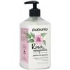 Babaria - Sapone per le Mani con Rosa Mosqueta | Detergenza delicata e idratante | Arricchito con acidi grassi essenziali Omega 3, 6 e 9 | 88% ingredienti di origine naturale | Vegano | 500 ml