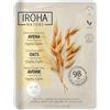 Iroha Nature - Maschera idratante lenitiva alla farina d'avena | Idratazione profonda | Riduce il rossore | Ingredienti naturali al 98% | Vegano e biodegradabile al 100%.