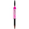 NYX Professional Makeup Fluff & Snatch Brow Powder Pen, Penna per Sopracciglia, Effetto Volumizzante, Finish Opaco, Fino a 24 Ore di Tenuta*, Formula da Crema a Polvere, Shade: 04 Rich Auburn, 1g