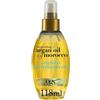 OGX Renewing + Argan of Morocco Reviving Dry Oil Olio Capelli, 118 ml | Olio di Argan per capelli secchi, crespi e danneggiati, Idrata e liscia, Anticrespo e doppie punte, Senza solfati e parabeni