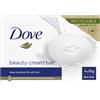 Dove Saponetta Beauty Bar, Original, Saponetta Mani, Viso e Corpo, con 1/4 di Crema Idratante, Dermatologicamente Testata, 100% Ingredienti Idratanti di Origine Naturale, 4 Pezzi x 90ml