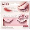 Kiss Looks So Natural Shy - Ciglia Finte Effetto Naturale, Leggere e Morbide, Tecnologia Estremità Affusolate, Riutilizzabili e Cruelty Free, con Adesivo Incluso