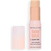 Revolution Beauty London Revolution Skin Silk Glow Tint Stick Fondotinta Leggero - Pelle Luminosa, Nasconde le Imperfezioni e Leviga le Linee Sottili, Tonalità Fair, 8g