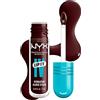 NYX Professional Makeup Lucidalabbra Idratante, Gloss Tinta 2in1, Effetto Bagnato o Matte, Idratazione 12H, Con Vitamina B12 e Magnesio, Lip IV Hydrating Gloss Stain, Tonalità: 15 Water 'Bout Wine?