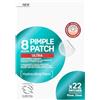 Garnier PureActive Pimple patch ultra spesse 420 micron con tecnologia idrocolloidale, riduce graniti maturi in 8 ore. Due misure x 22