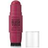 Rimmel London Multi-Tasker Blush'N'Brush Stick, colore modulabile, resistente all'acqua, pennello integrato, scorre facilmente, 8g, 200 FUSHIA GLAM