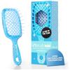 FHI Heat Mini Spazzola Capelli UNbrush, Adatta a Tutti i Tipi di Capelli, Bagnati o Asciutti - Mini Spazzola Districante per Capelli Ventilata con Setole Antistatiche DuoFlex - Blu Zaffiro
