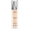 L'Oreal Paris L'Oréal Paris Fondotinta Liquido, Incarnato Uniforme e Illuminato, Finish Naturale, Per Tutti i Tipi di Pelle, Formula con Acido Ialuronico, Accord Parfait, Tonalità: 1R/C Rose Ivory, 30 ml