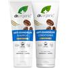 Dr.Organic Dr Organic Caffè Shampoo Antiforfora e Balsamo 2 Pack da 200 ml senza parabeni e solfati per donne e uomini, naturale, vegano, biologico