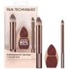 Real Techniques Makeupsaver Set da 3 spugne e pennelli per sfumare make-up, ideali per formulazioni liquide e cremose, finitura naturale, riducono sprechi, cruelty & latex free