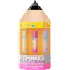 Lip Smacker, Back to School Collection, Pencil Box Lip Smacker Trio, 3 Pezzi Set Balsamo Labbra, Set Regalo a Tema Ritorno a Scuola in Simpatica onfezione a Forma di Matita, Burrocacao per Bambini