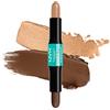 NYX Professional Makeup Highlight & Contour Stick, Stick per Contouring a Doppia Punta, Corregge, Scolpisce e Illumina, Formula Vegana, Wonder Stick, Medium Tan
